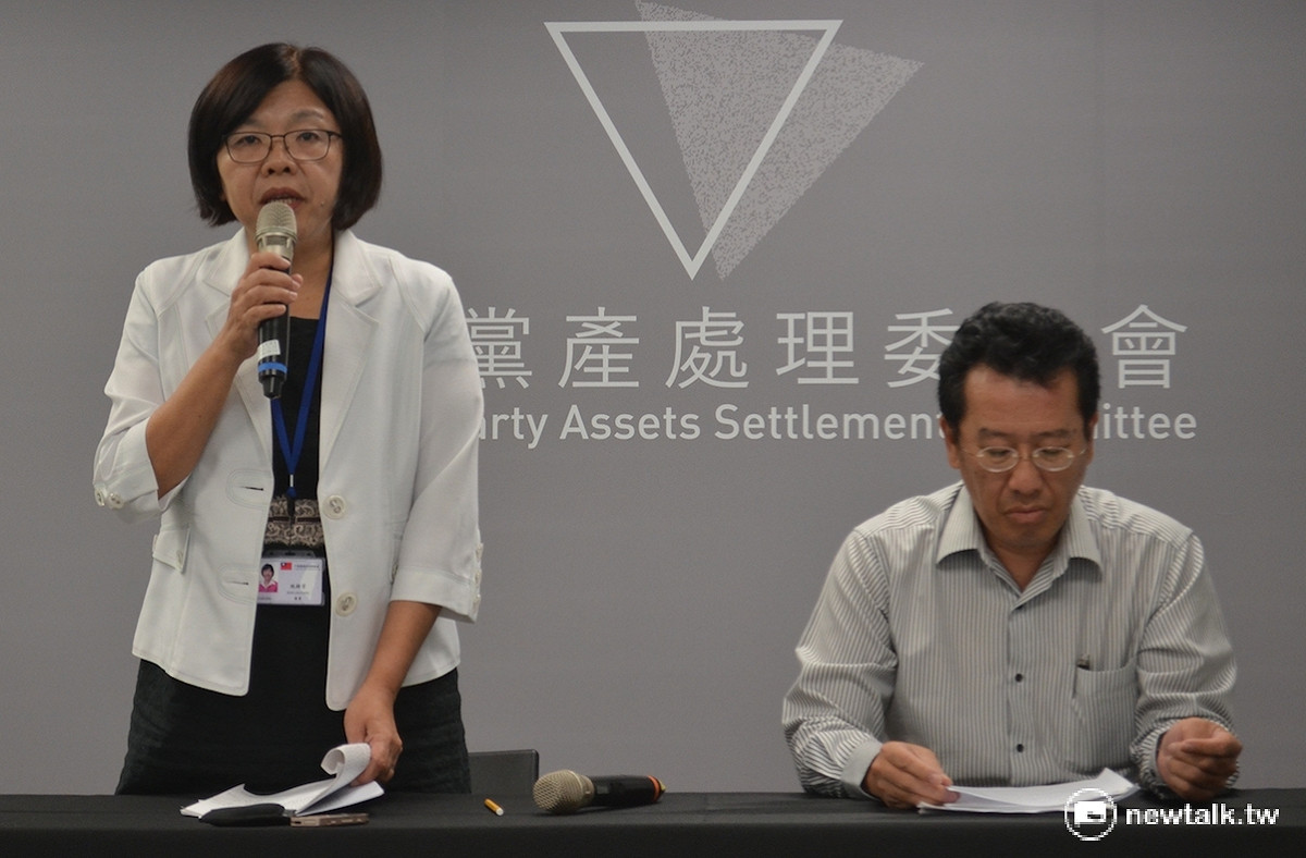 黨產會7日針對國民黨與永豐銀、台銀做出行政處分，要求國民黨在永豐銀的帳戶禁止提領與匯出，並辦理支票清償提存。 圖：柯昱安/攝