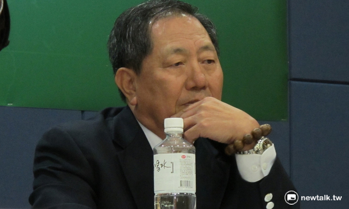 前國安局長蔡得勝10日出席台北論壇座談會。 圖：林朝億/攝
