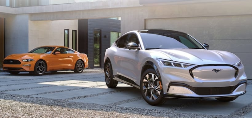 有著電動野馬稱號的 Mustang Mach-E，是福特旗下的電動車。