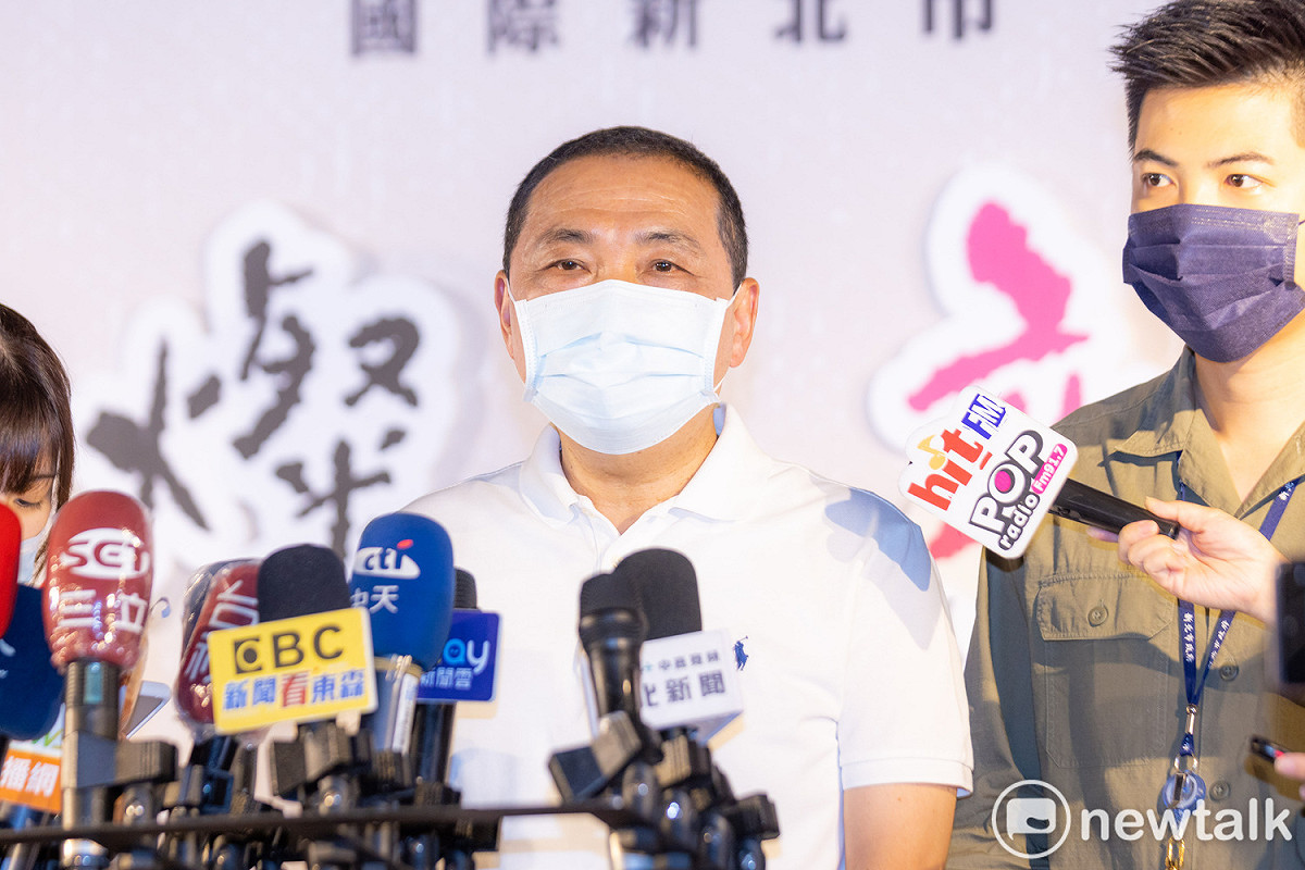侯友宜表示，人民期待的是一個乾淨、不抹黑的環境，他會一步一腳印好好拚市政。 圖：林昀真/攝