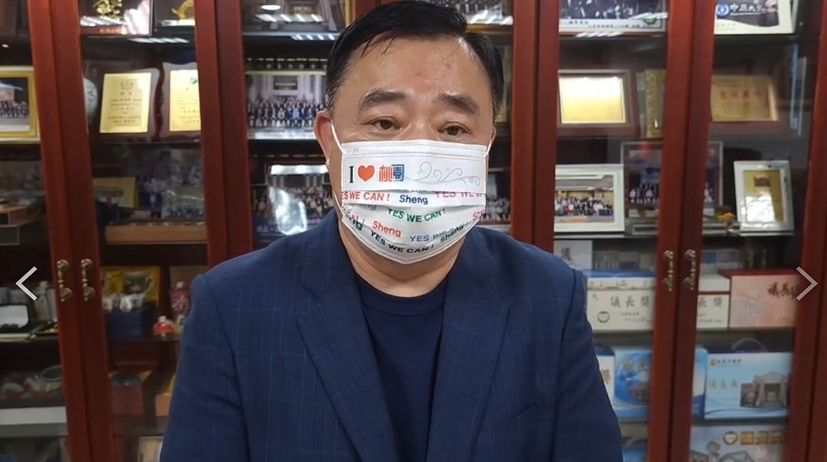 邱奕勝表示，從頭到尾他都支持張善政。 圖：林昀真/翻攝