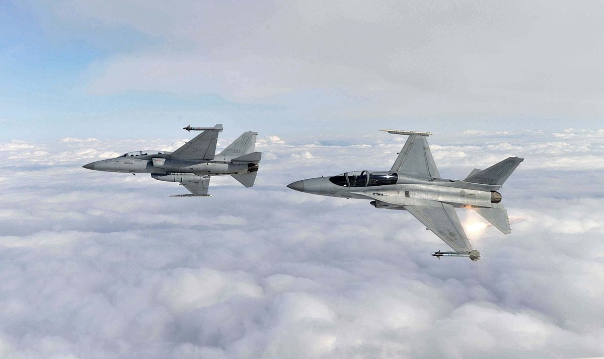 南韓FA-50「戰鷹」(Fighting Eagle)戰鬥攻擊機。 圖：翻攝 Republic of Korea Armed Forces