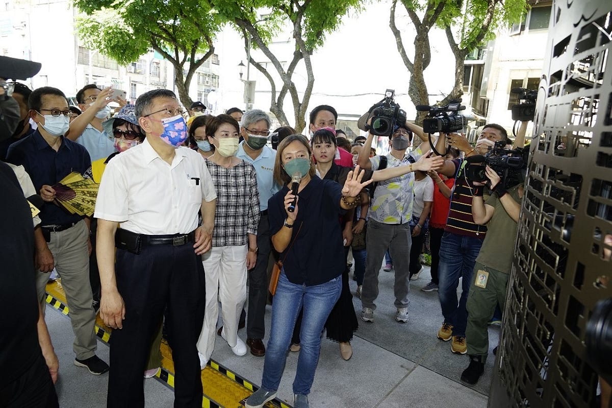 柯文哲認為，過去兩年半台灣防疫表現亮眼，要歸功台灣民主自由的勝利。 圖：台北市政府／提供