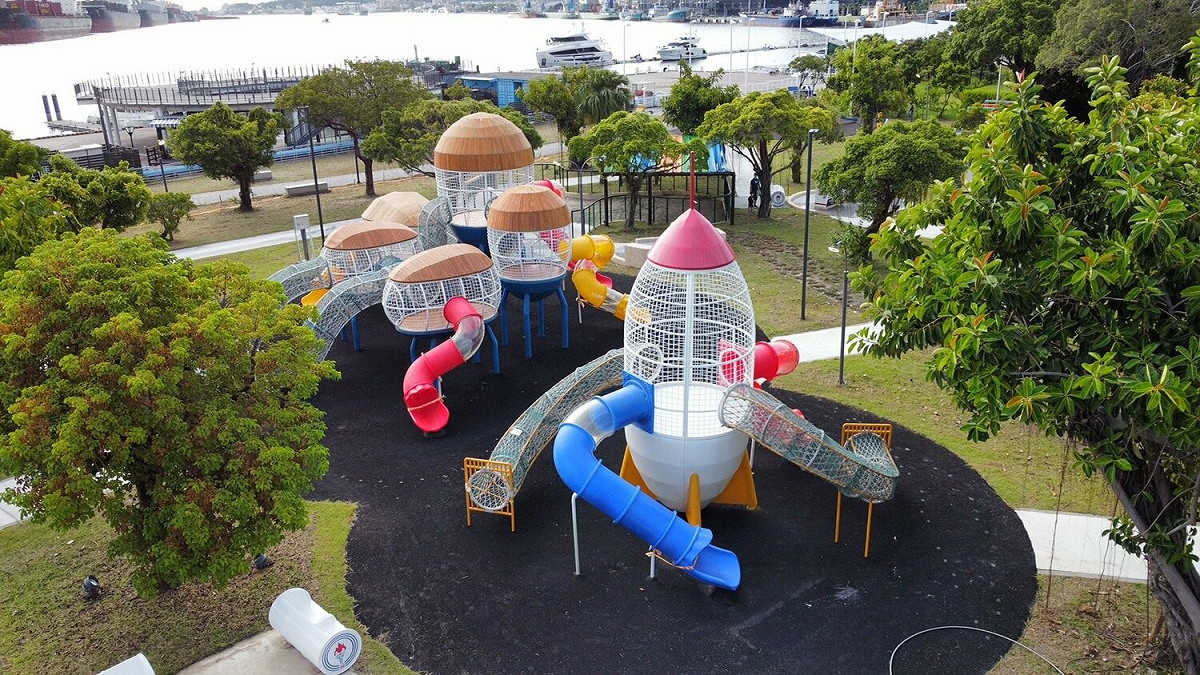 高雄港邊的中油海洋天堂休憩園區。 圖：中油提供