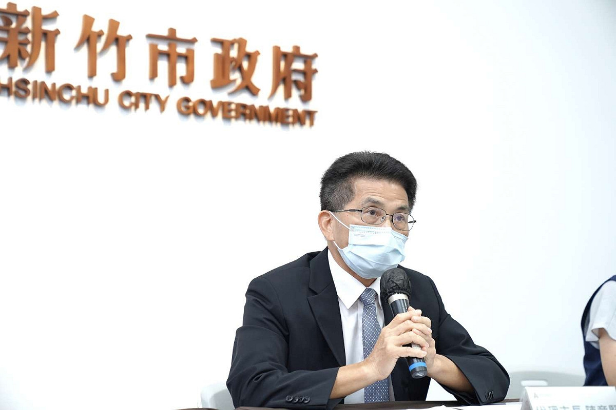 針對新竹棒球場問題，新竹市政府今（25）日召開記者會說明。 圖：新竹市政府提供