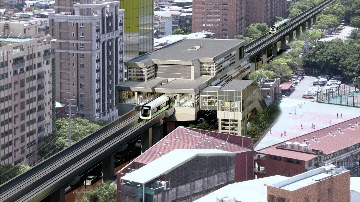 LG16站模擬圖。 圖：新北市捷運局提供