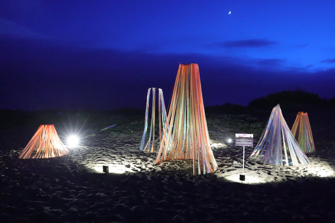 8月5日至9月4日期間舉辦「北海夜金閃閃─北海潮與火」光影藝術展演（資料照片）。