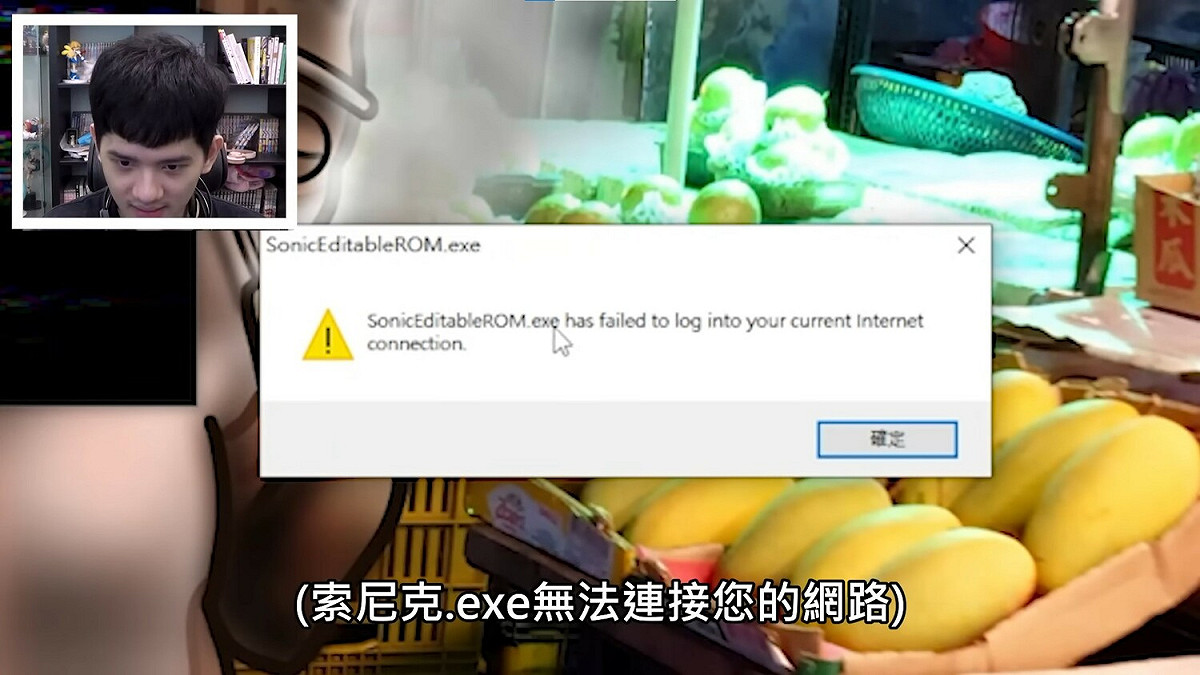 遊戲進行到一半時甚至會顯示「無法連上網路，需重啟遊戲」，但執行後又是駭人的畫面。