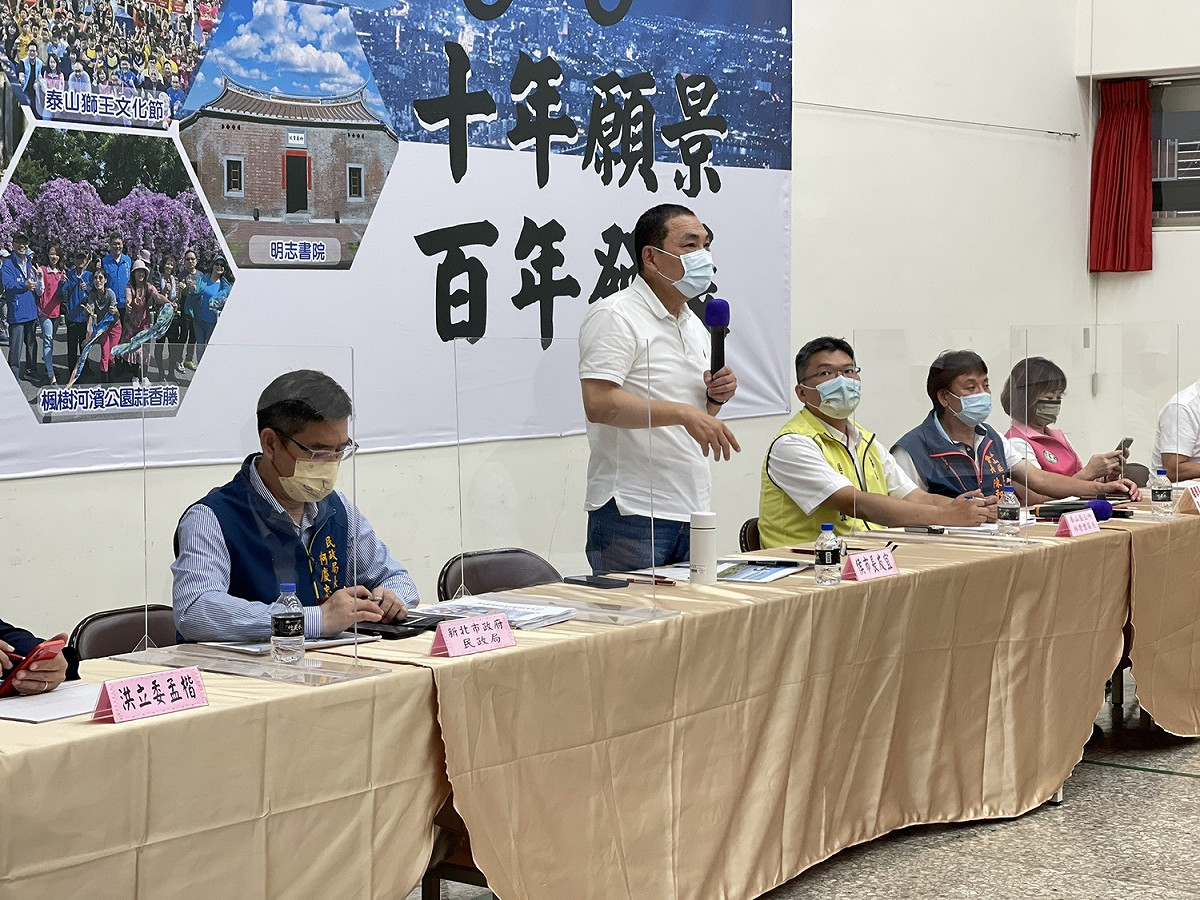 泰山區行動治理。 圖：新北市民政局提供