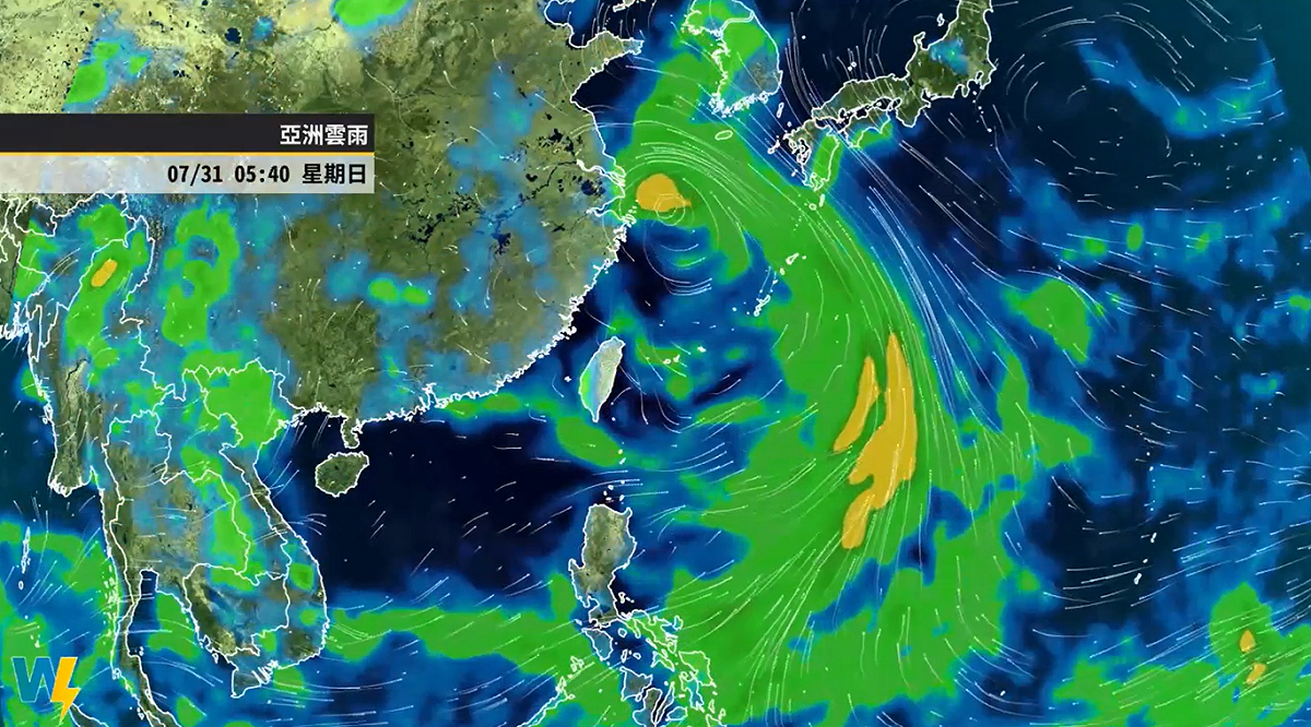 歐宗學表示明起水氣將會增加，全台都有降雨機率。 圖：取自天氣風險公司臉書