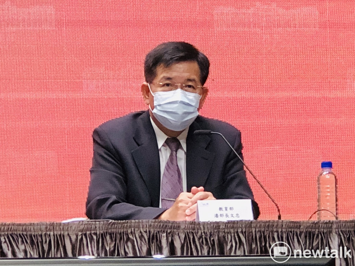 教育部長潘文忠。 圖：謝莉慧/攝