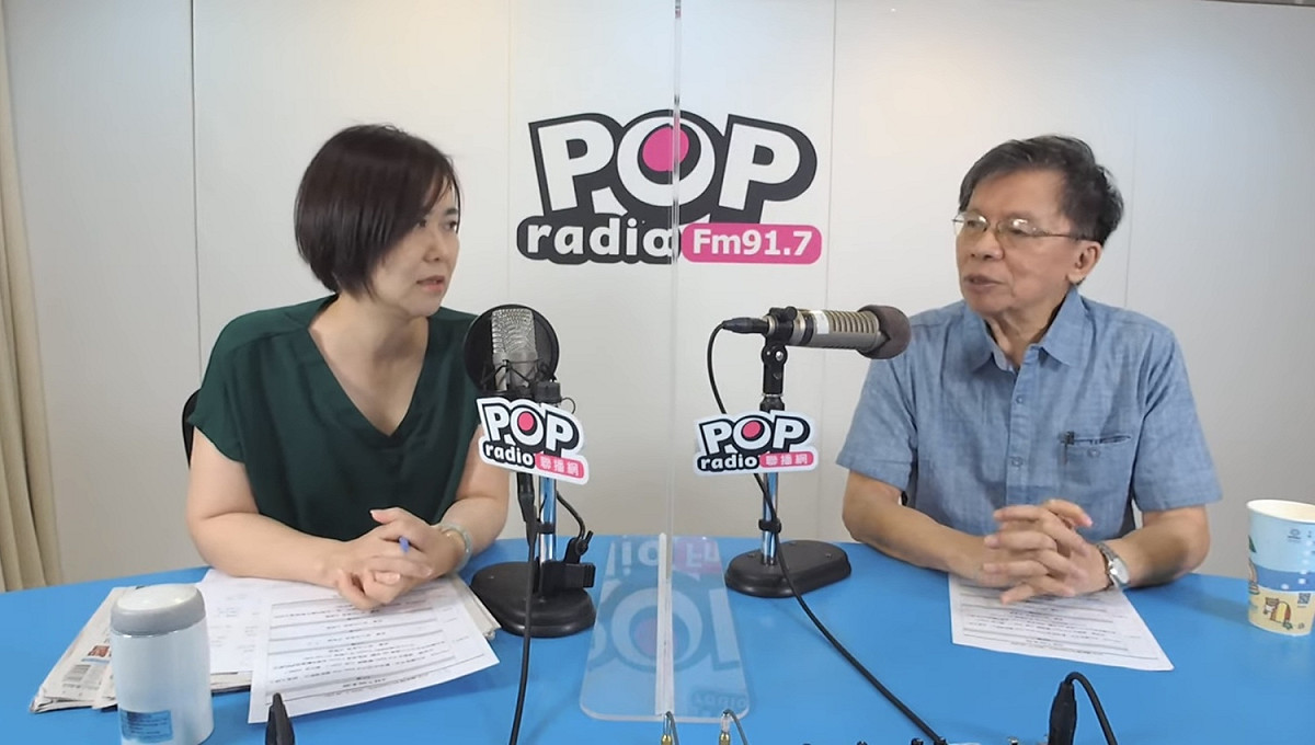前立委沈富雄今（28）日接受節目《POP撞新聞》訪問提到，林智堅臉皮厚、不知羞恥，但事情的演變會讓臉皮再厚也撐不住，他更直言「林智堅不得不退選」。 圖：截自POP Radio聯播網 Youtube