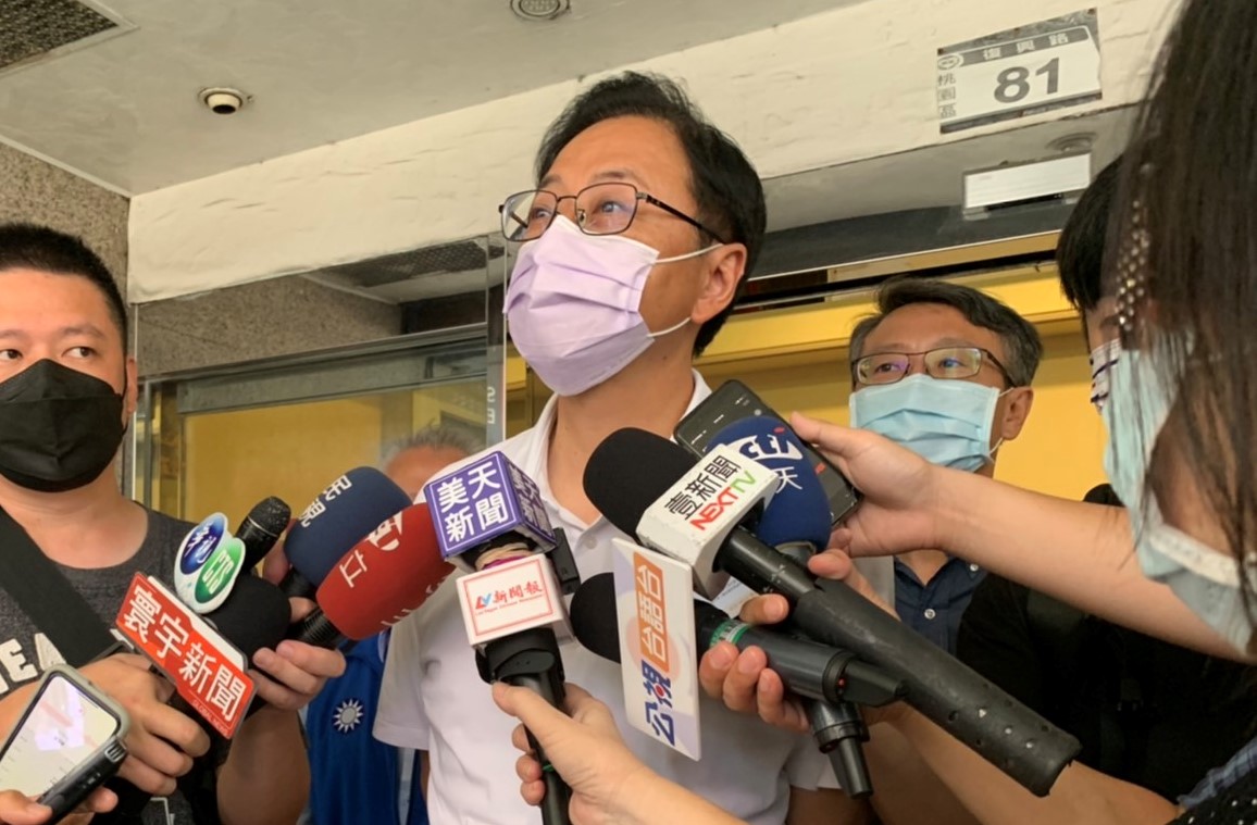 張善政提出４項重點，希望夏立言在訪中期間可於公開場合講給中國官方了解台灣人的理念。　 圖：林昀真／翻攝