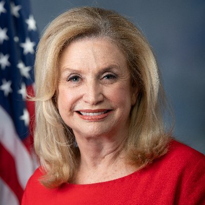 美國民主黨眾議員馬洛尼（Carolyn Maloney）。 圖：翻攝自推特@RepMaloney