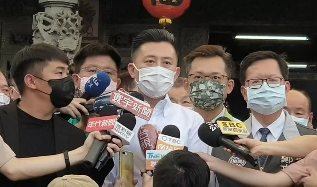 林智堅說，「換堅」是國民黨製造的假議題，企圖製造民進黨內部的矛盾。 圖：林昀真／翻攝
