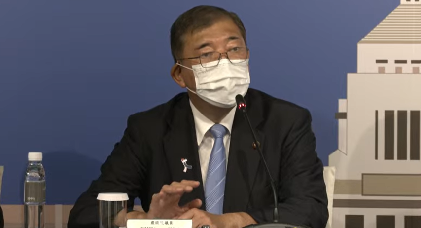 前日本前防衛大臣石破茂。 圖：外交部YouTube