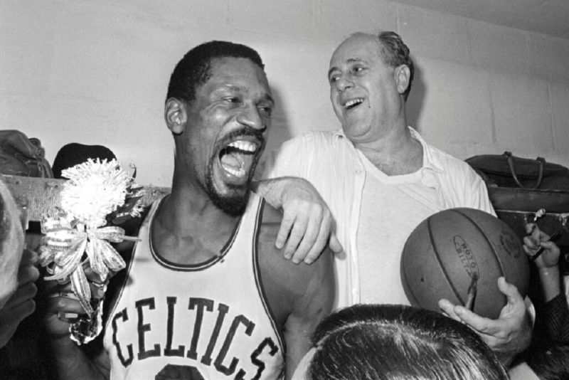 Bill Russell曾率領波士頓塞爾提克完成8連霸。 圖／美聯社／達志影像