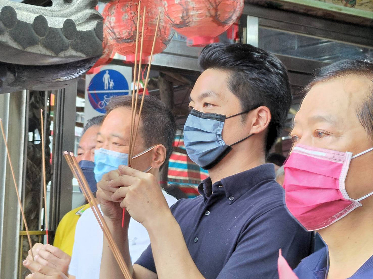 國民黨台北市長參選人蔣萬安。 圖：黃建豪/攝
