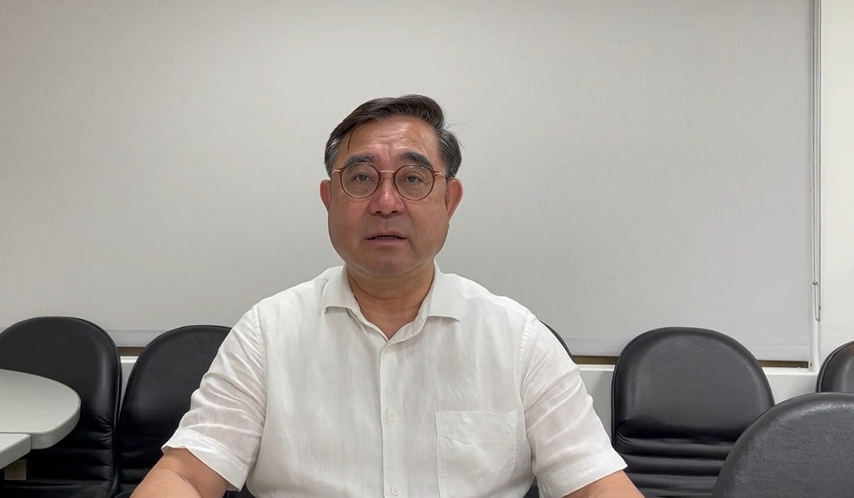 新黨號召支持者赴美國眾議院議長裴洛西，傳出將下榻的君悅酒店抗議。 圖：擷取自吳成典臉書
