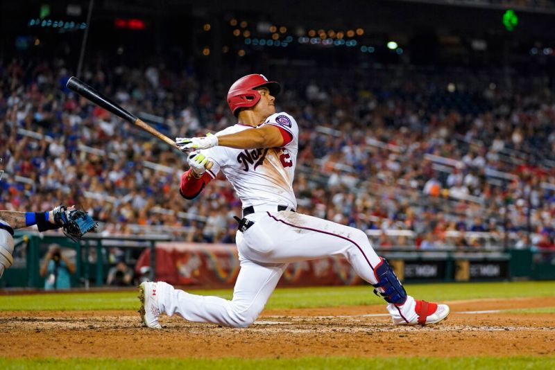教士隊搶下國民強打少年Juan Soto。 圖／美聯社／達志影像