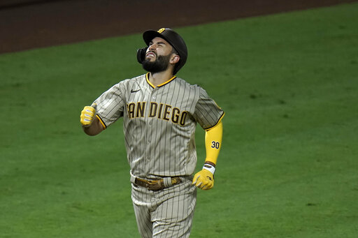 教士隊一壘手Eric Hosmer。 圖／美聯社／達志影像