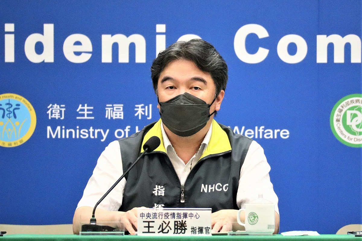 中央流行疫情指揮中心指揮官王必勝。 圖：中央流行疫情指揮中心 / 提供