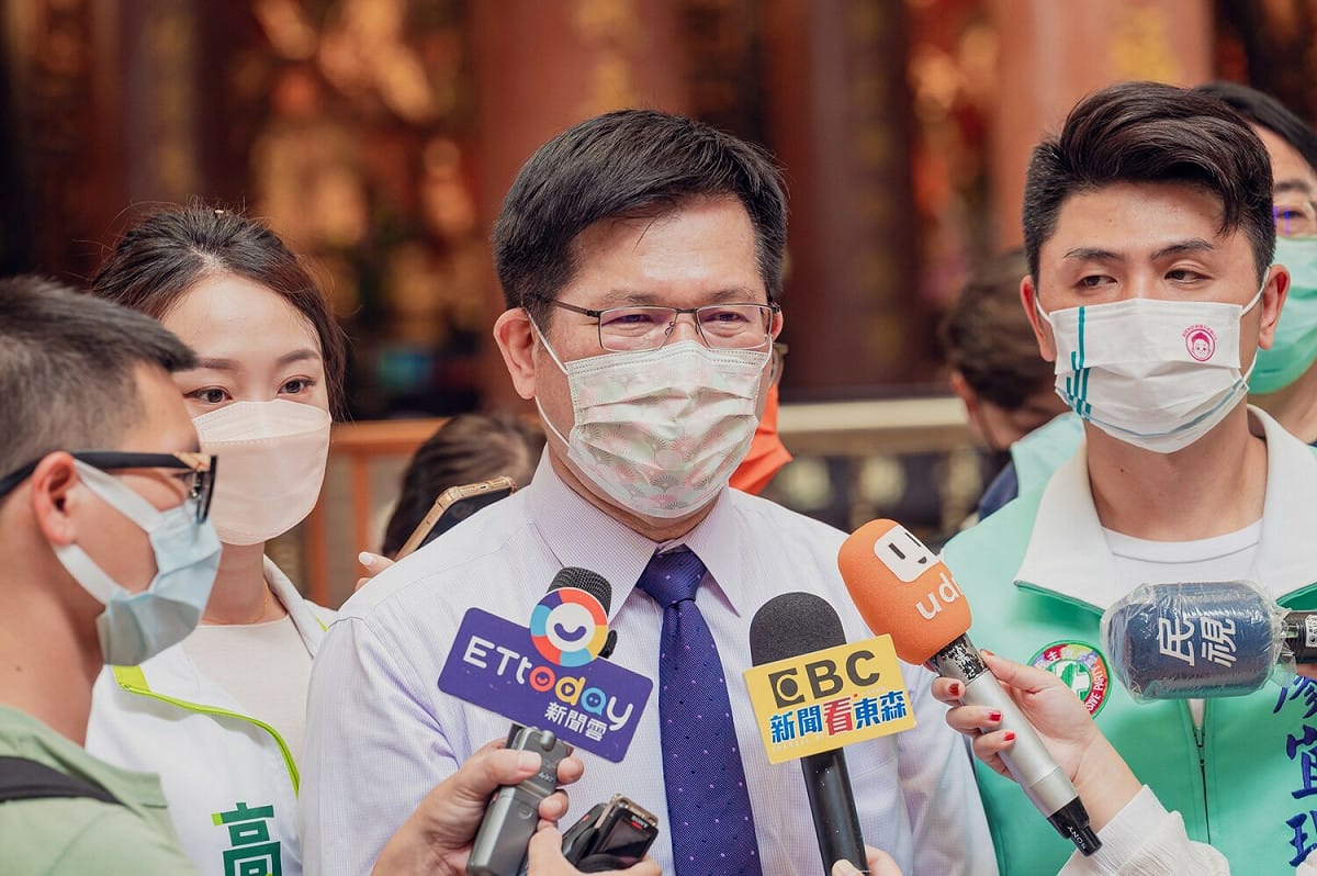 林佳龍認為，台美雖無邦交，但有實質夥伴關係，對於裴洛西訪台，我們應以夥伴關係歡迎。 圖：林佳龍競選辦公室／提供