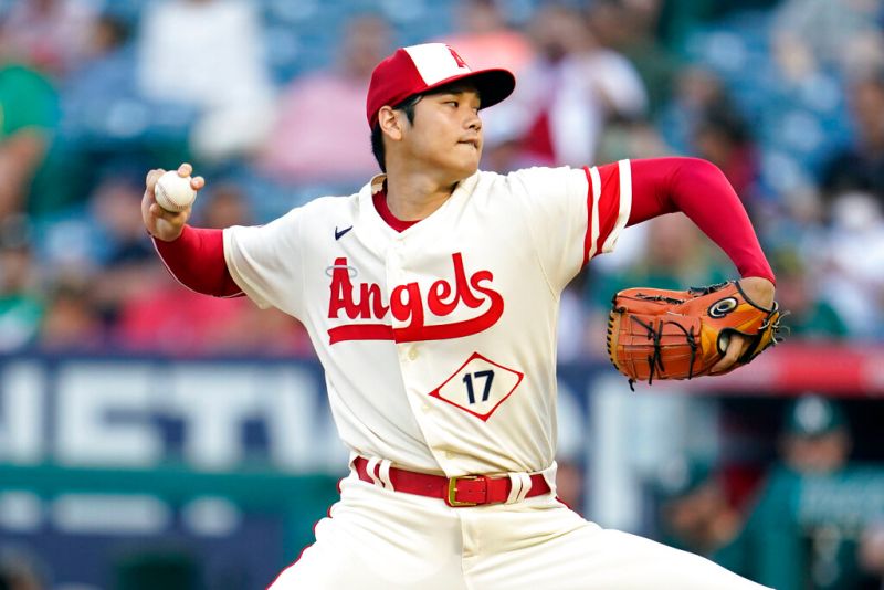 天使隊日籍二刀流好手大谷翔平。 圖／美聯社／達志影像