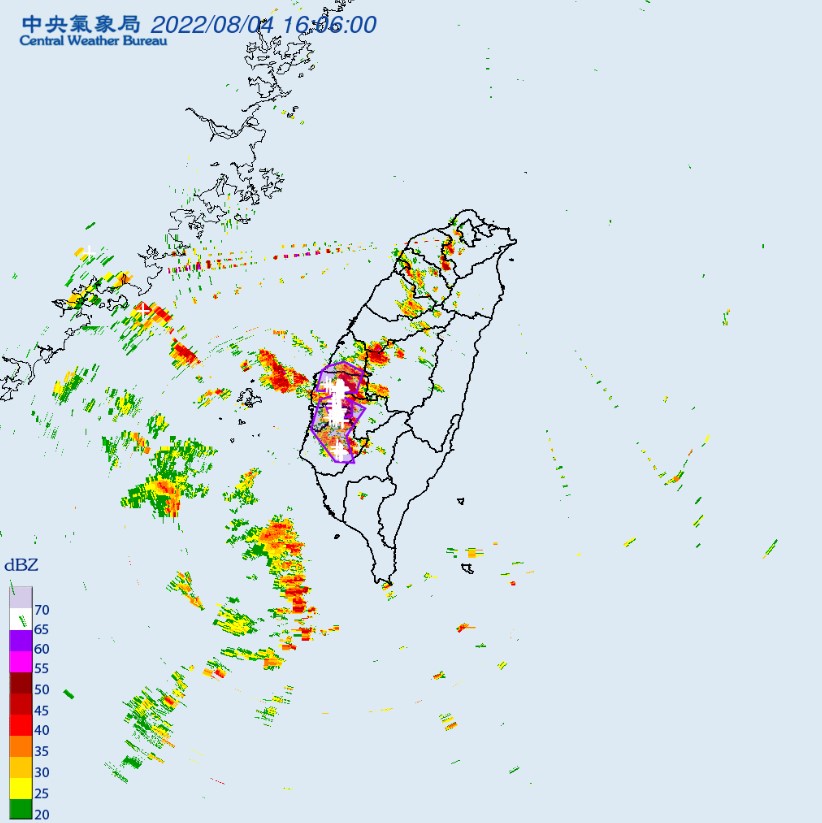 氣象局發布大雷雨特報。 圖：取自中央氣象局網站
