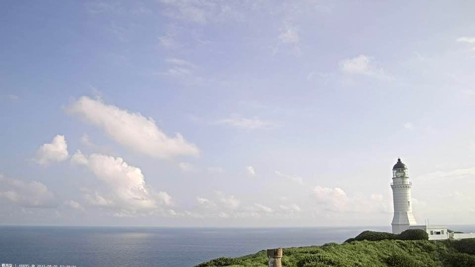 彭佳嶼氣象站和中共軍演區域接近。 圖：取自鄭明典臉書