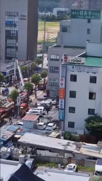 韓國京畿道利川市醫院火災已致5人死亡。 圖：翻攝自YouTube