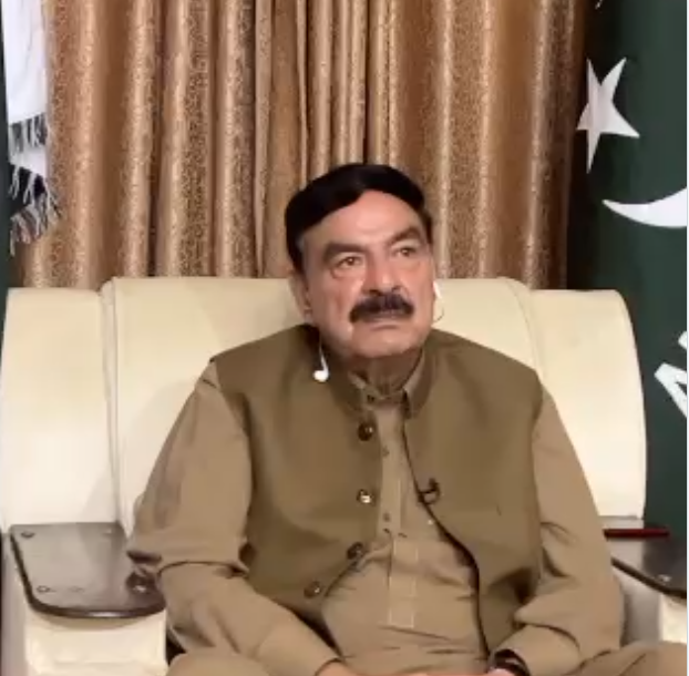 巴基斯坦前內政部長謝赫·拉希德·艾哈邁德（Sheikh Rashid Ahmed）。 圖：翻攝自推特