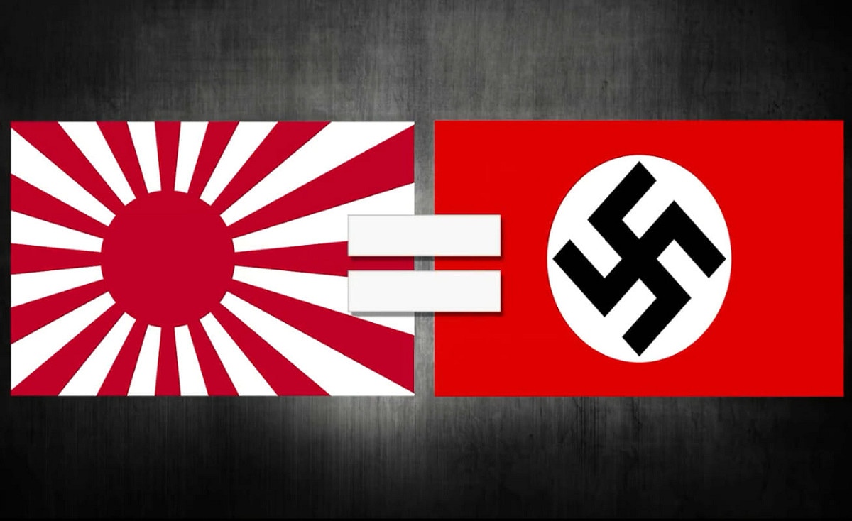 旭日旗於二戰期間被日本帝國陸軍、海軍採用，因此遭韓國、中國等視作侵略和軍國主義的象徵。 圖：擷自徐垧德臉書＠Kyoungduk Seo