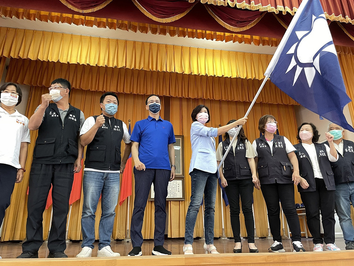 國民黨主席朱立倫6日上午出席嘉義縣五合一選舉徵召提名同志介紹會 圖：國民黨/提供