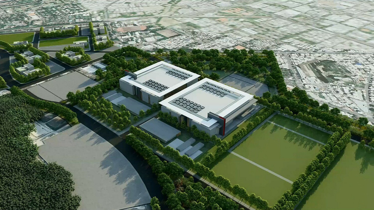 楠梓產業園區建廠模擬示意圖。 圖：高雄市經發局提供