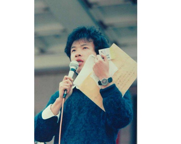 嘉義縣長翁章梁曾任野百合學運廣場總指揮，這場學運是他轉入政壇深耕的轉捩點。 圖：翁章梁/提供