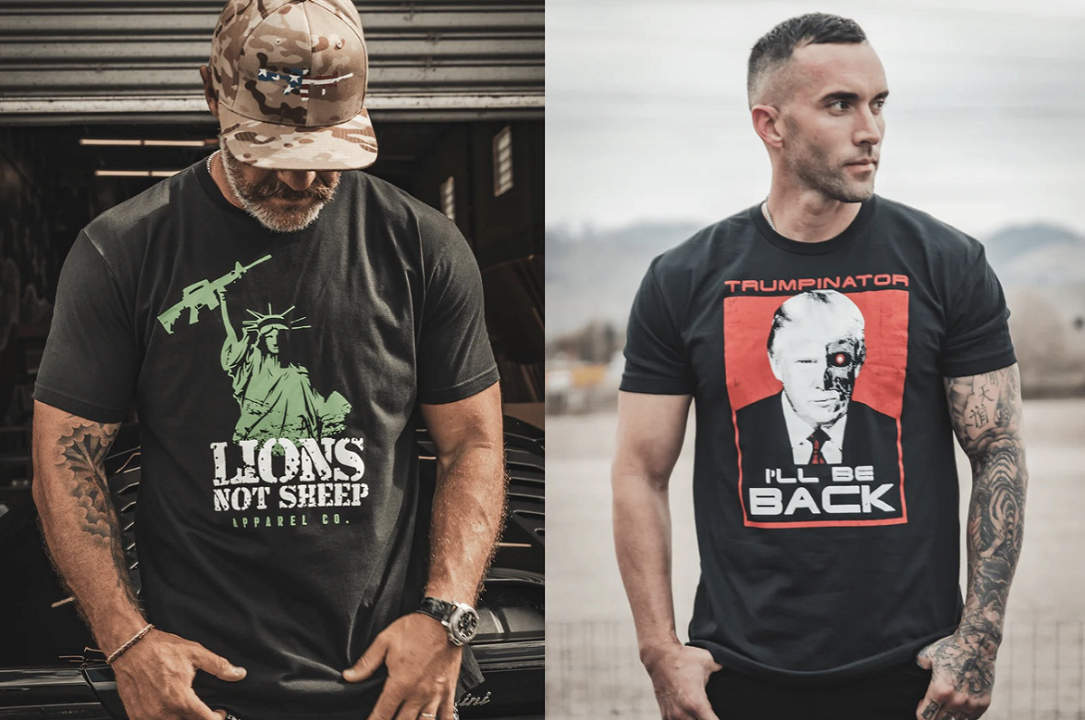 美國挺川普服飾品牌「Lions Not Sheep」因竄改標籤，遭當局開罰20萬美元。 圖：擷取自Lions Not Sheep官網