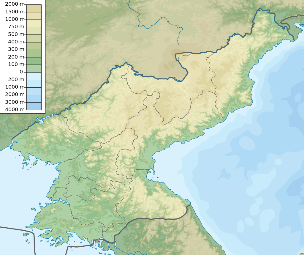 金剛山為以北緯 38 度為界，由南北韓兩國共同管理。 圖:翻攝自維基百科