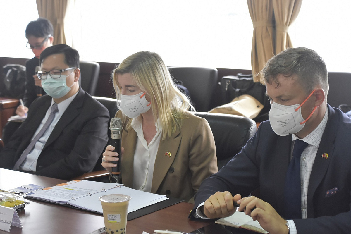 立陶宛政務次長愛格涅率。 圖：台灣港務公司／提供