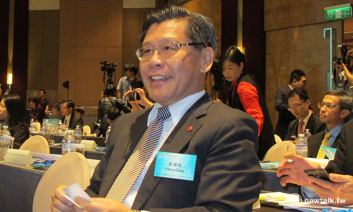 外貿協會董事長梁國新15日表示，美國如果不批准TPP的話，TPP將不會生效。 圖：林朝億/攝