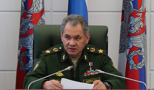 俄羅斯國防部長紹依古（Sergei Shoigu）。 圖：翻攝俄羅斯國防部官網