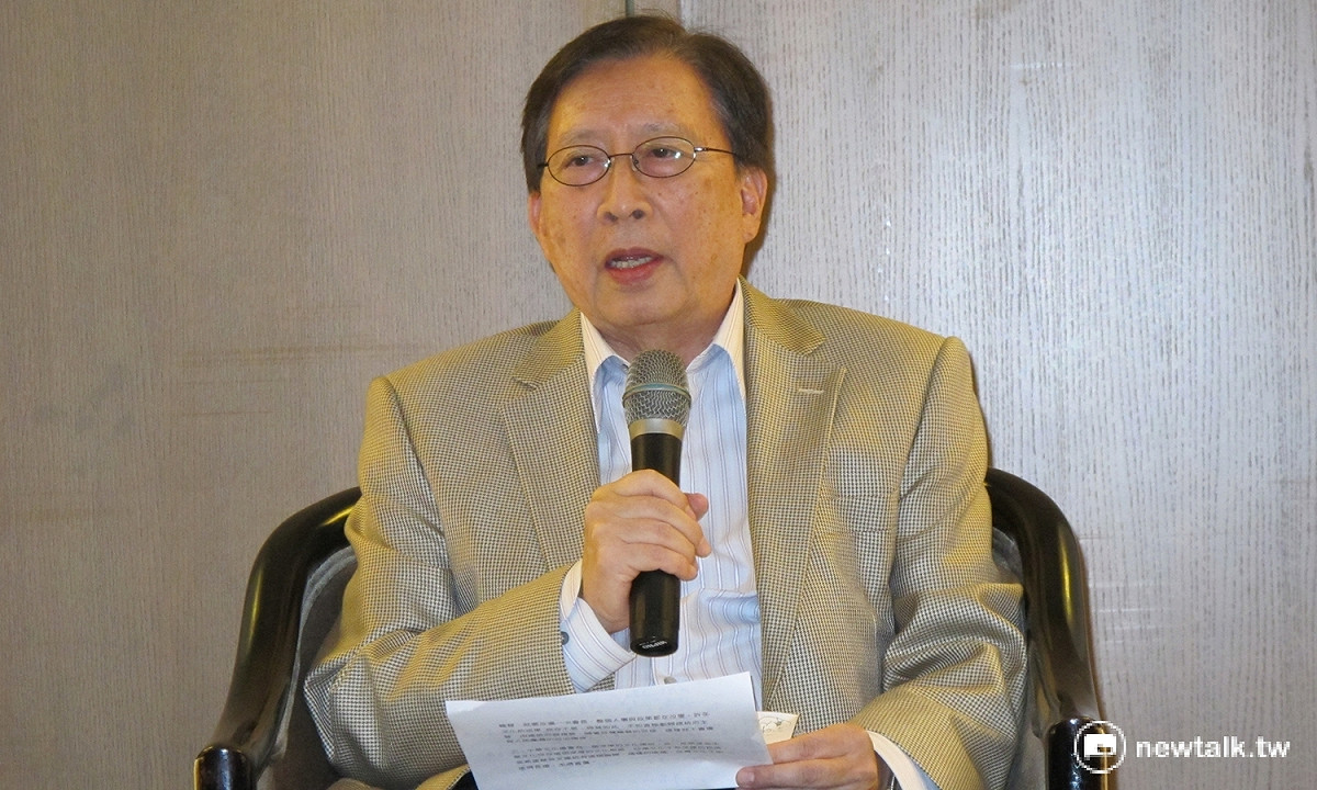 文化總會會長劉兆玄22日下午召開記者會宣布辭去會長職務。 圖：新頭殼資料照片