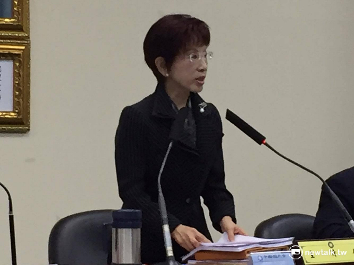 針對政府擬開放日核食輸台，國民黨主席洪秀柱酸，「時間是很好的照妖鏡，可以看出誰是滿口謊言的政客」。 圖：鄭佑漢/攝