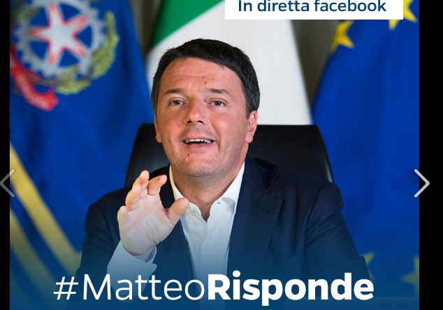 義大利4日舉行修憲公投，改革派的總理倫齊（Matteo Renzi）承諾，若公投沒過關，他將辭職，為公投結果賭上個人去留。 圖：翻攝自Matteo Renzi臉書
