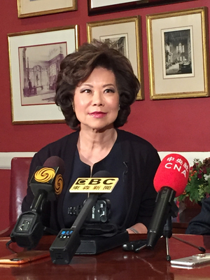 獲川普提名出任運輸部長的趙小蘭表示，正積極準備明年1月中旬參議院任命聽證會，期盼衝高票數。 圖：中央社
