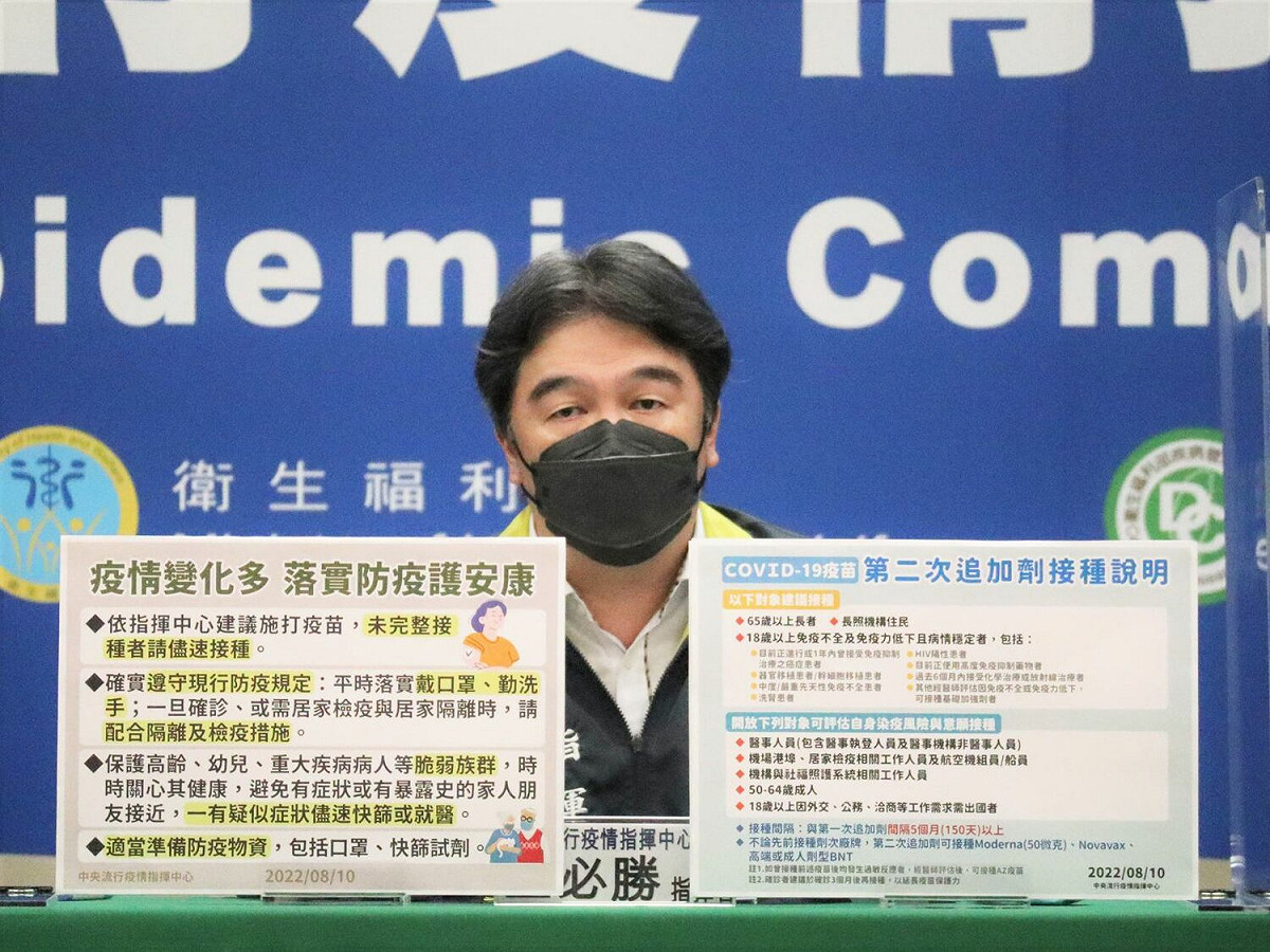 中央流行疫情指揮中心指揮官王必勝 圖：中央流行疫情指揮中心/提供