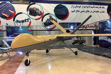 伊朗Shahed-129無人機。 圖:翻攝自維基百科