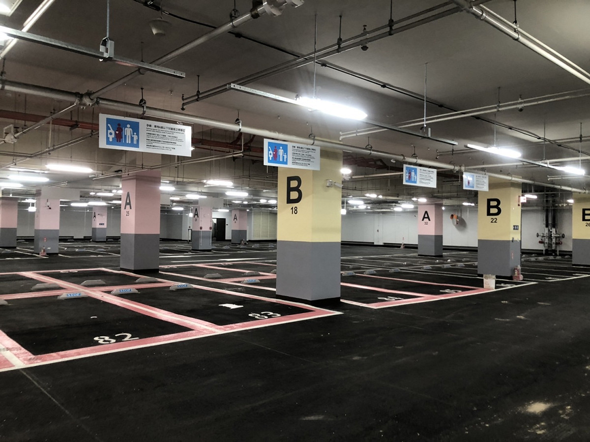 忠孝國中停車場內部。 圖：新北市交通局提供