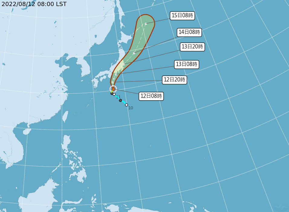 米雷颱風今成形。 圖：取自中央氣象局網站