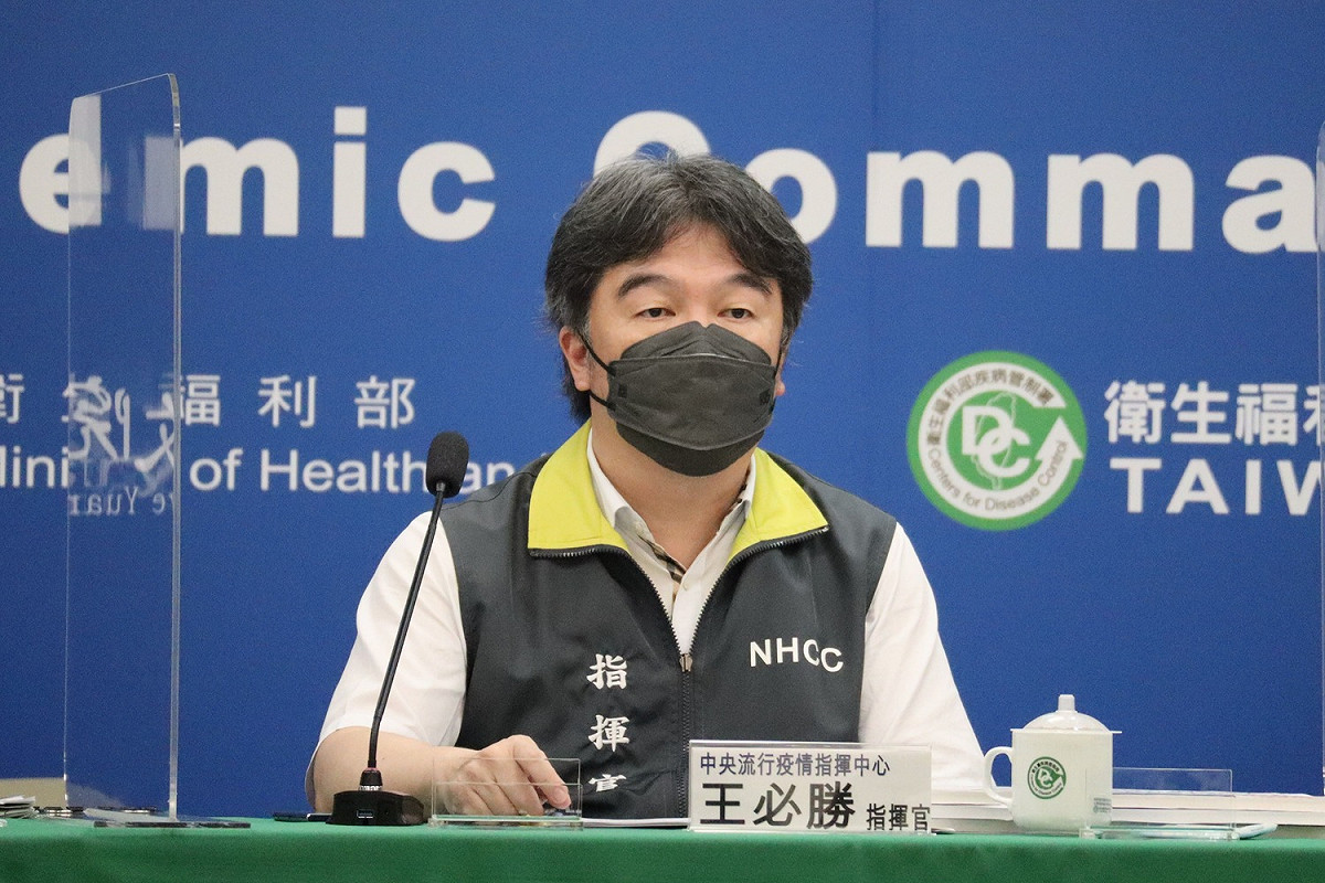 中央流行疫情指揮中心指揮官王必勝。 圖：中央流行疫情指揮中心／提供